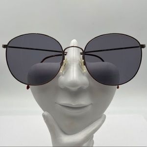 Vintage Accuflex Brown Oval Sunglasses Frames 228